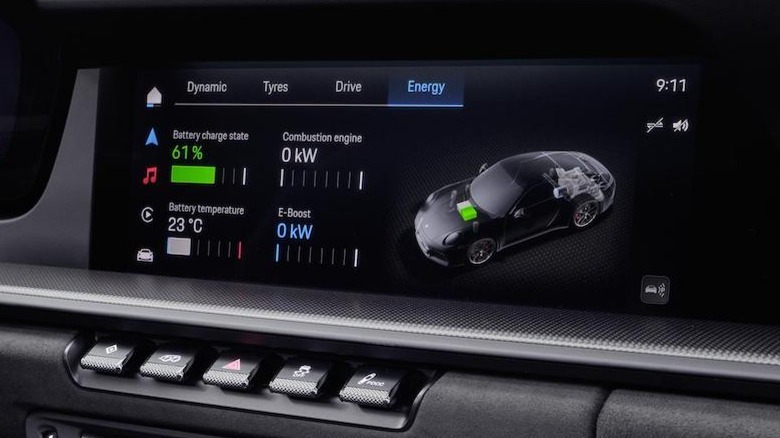 2025 Porsche 911 Hybrid infotainment gauges