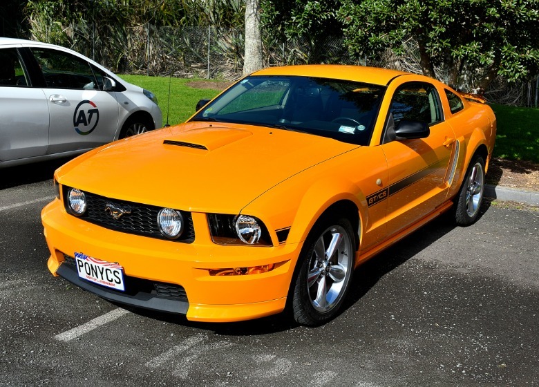 Orange 2008 Ford Mustang GT/CS