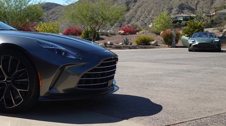Vantage Roadsters parked