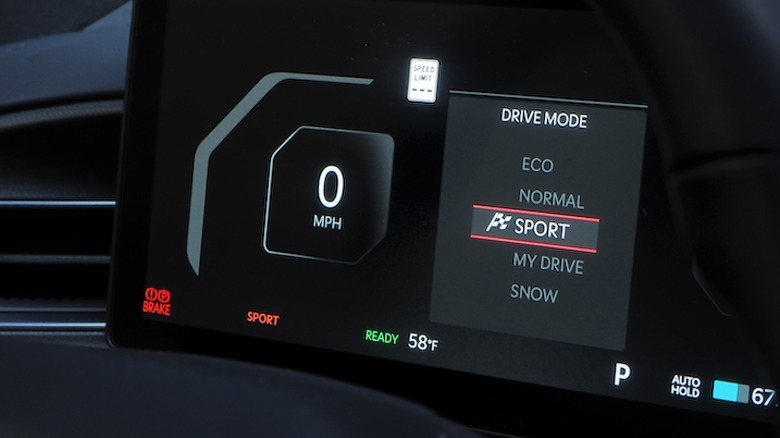 Drive mode UI