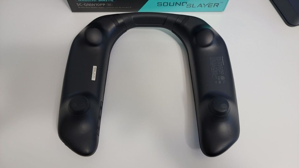 Under side of Panasonic SoundSlayer