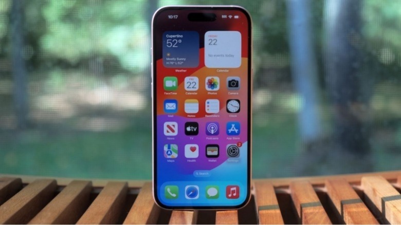 Front view of iPhone 16