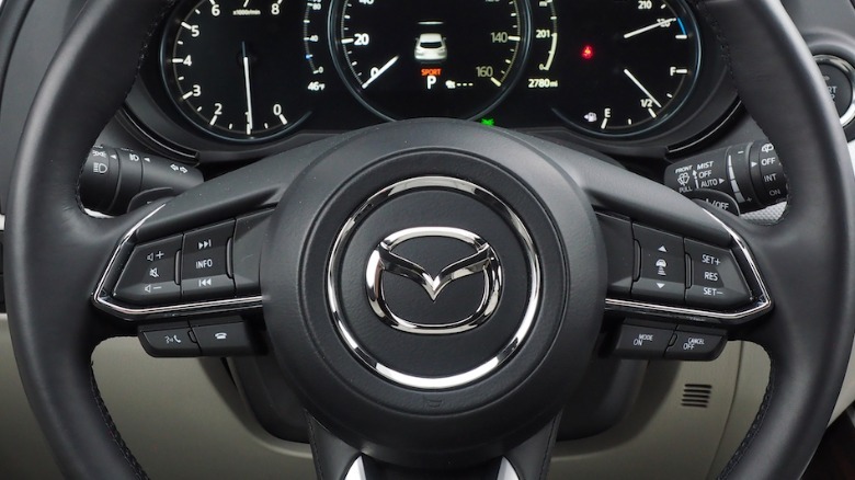 CX-9 steering wheel