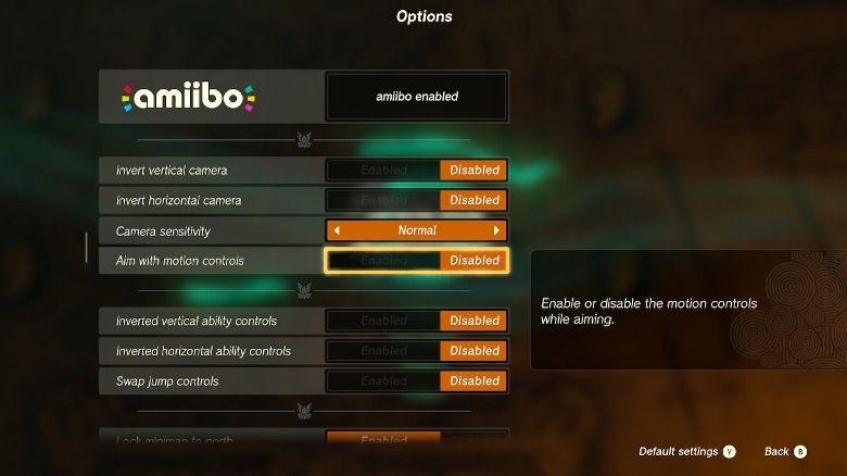 Tears of the kingdom options