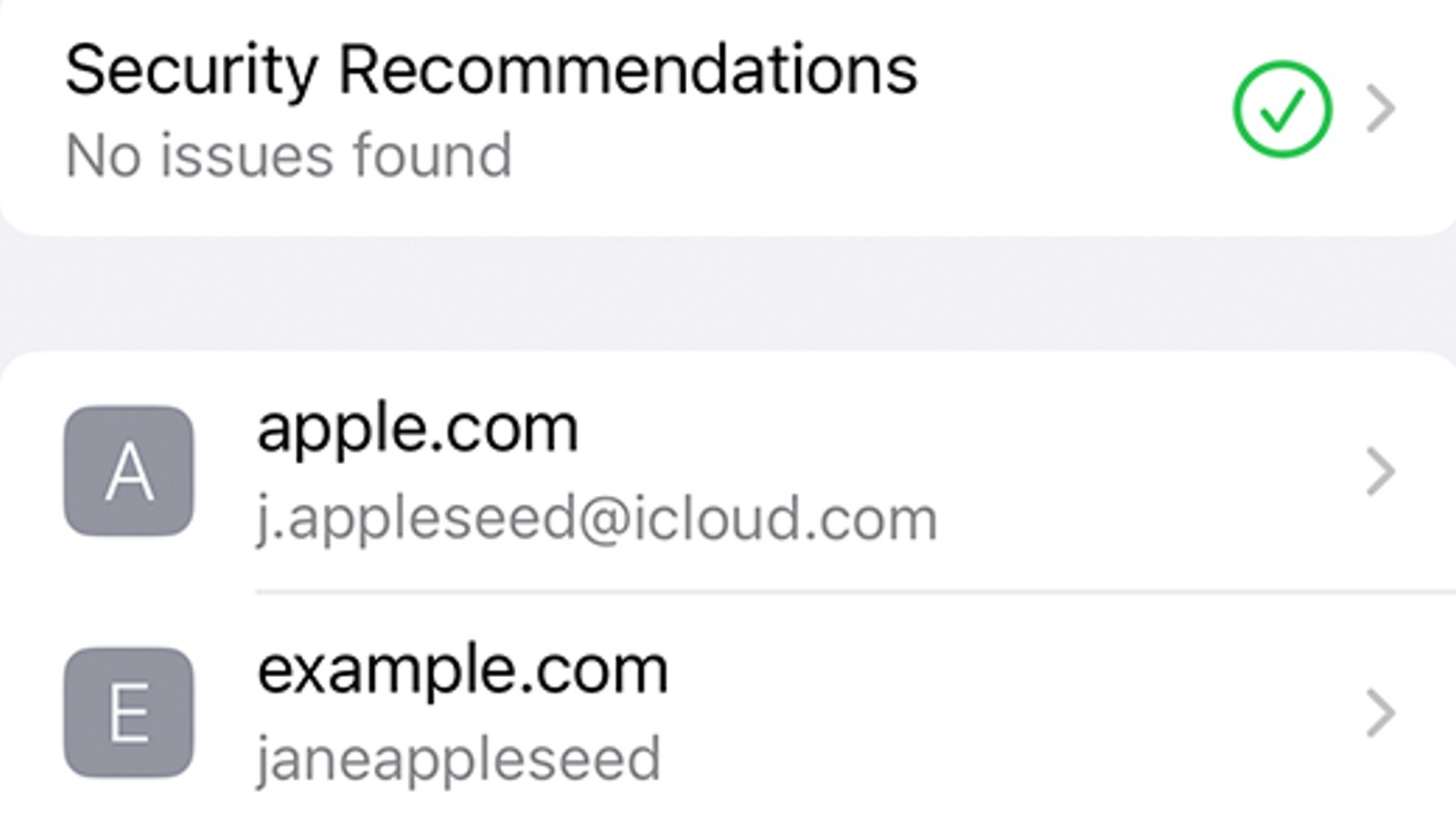 iphone password menu