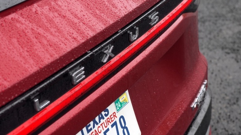 Rear Lexus badge and light-bar