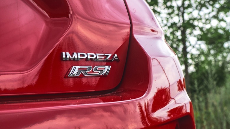Impreza RS badge