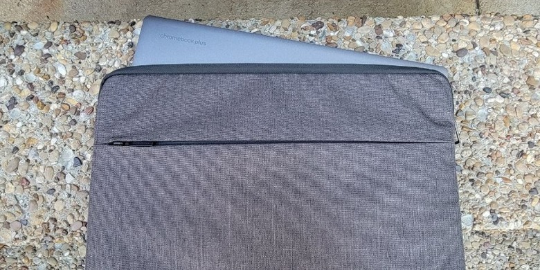 Chromebook in protective sleeve