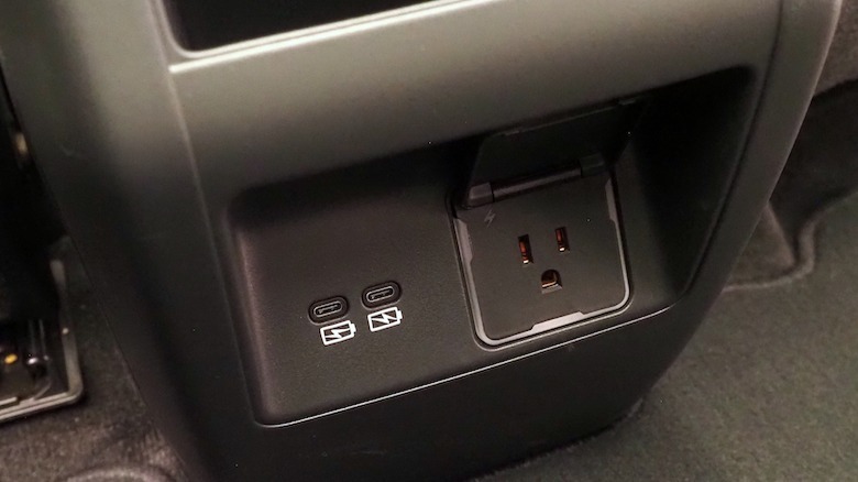 Rear power ports