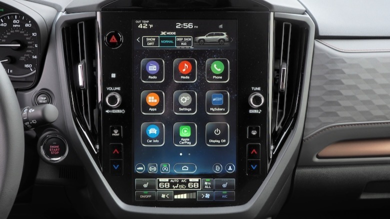 Infotainment touchscreen