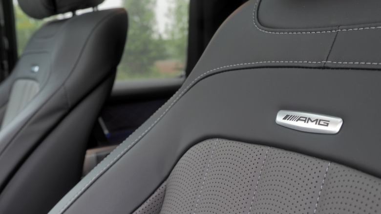 AMG badge on front seats