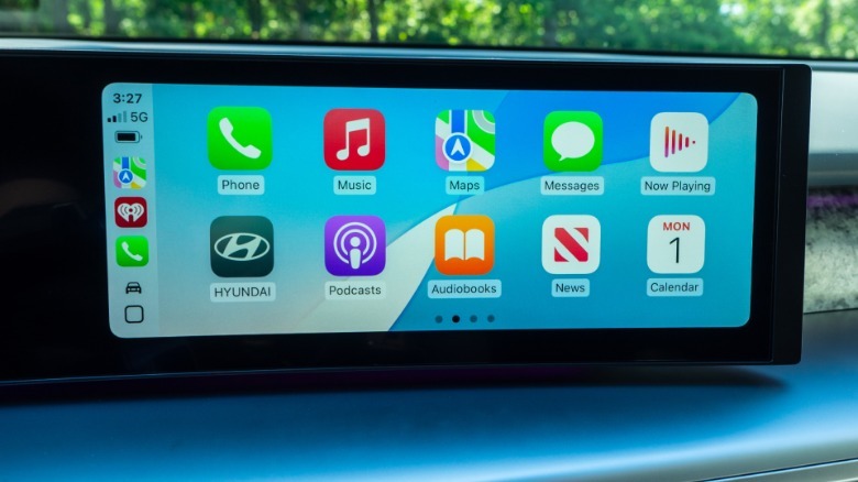 2026 Hyundai Ioniq 9 center touchscreen with Apple CarPlay