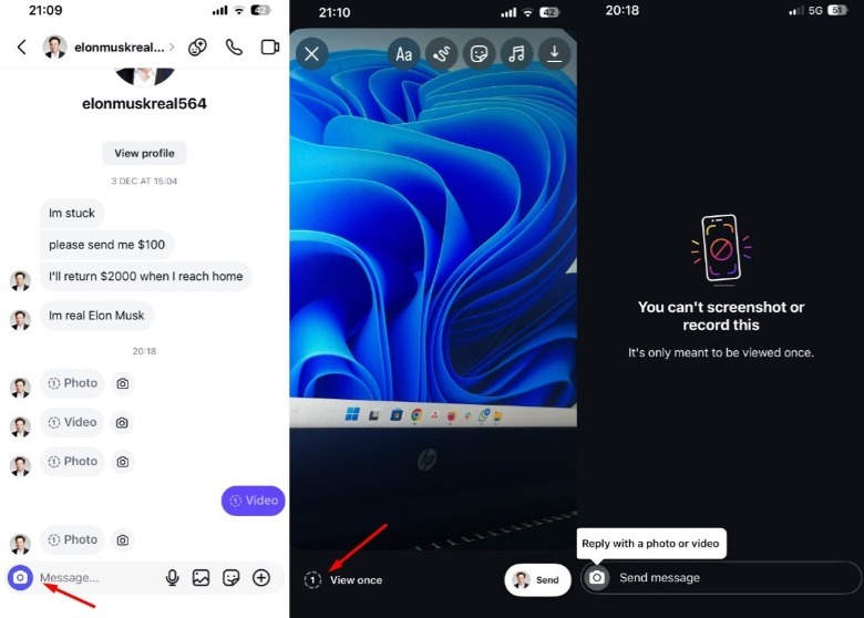 Step-by-step instruction to enable vanish mode on Instagram.