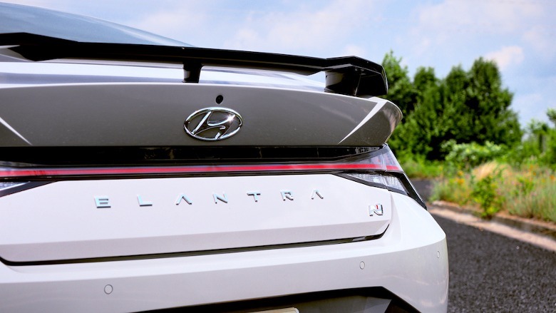 Elantra N rear end badge