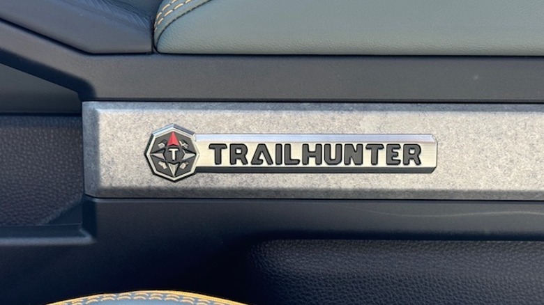 2025 Toyota 4Runner Trailhunter Interior Door Logo