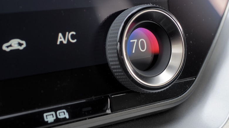 HVAC control close-up