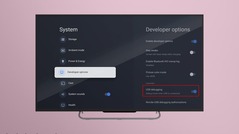 Android TV USB Debugging