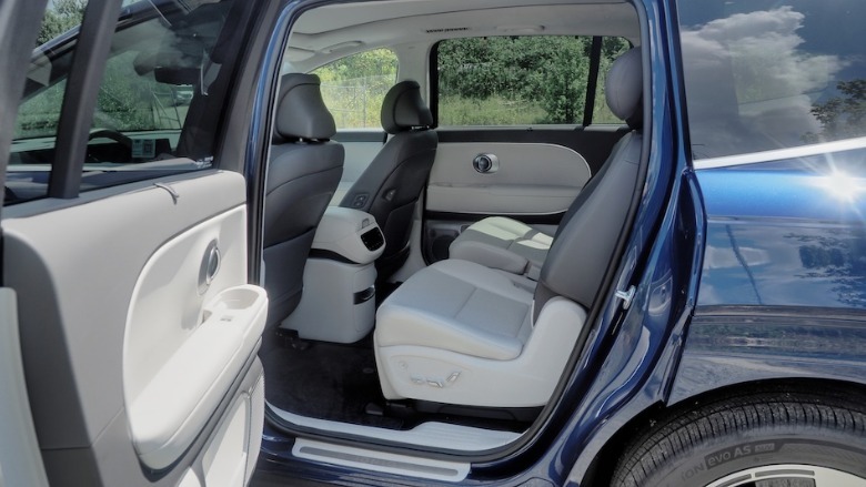 Second row with door open