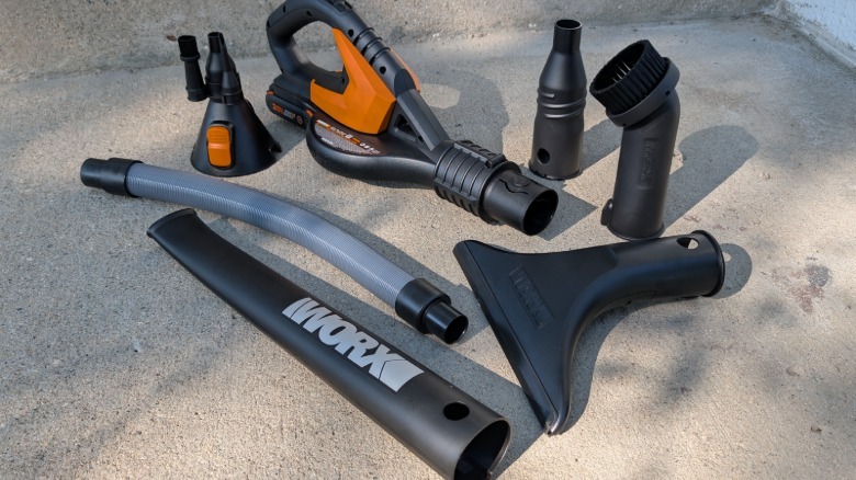 Worx blower and accessories.
