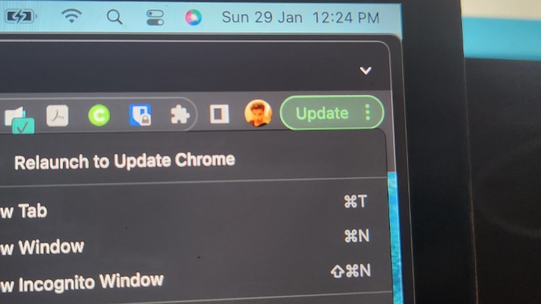 Update Chrome browser.