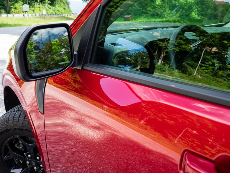 2022 Ford Maverick Lariat First Edition driver door closeup