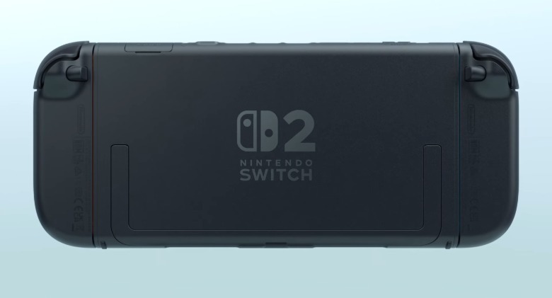 Rear view of the Nintendo Switch 2 console.