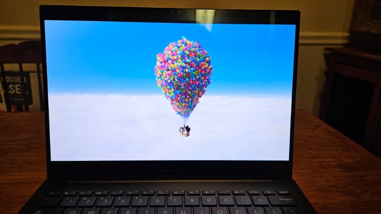 Asus Zenbook 14 OLED 2024 showing the display