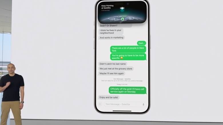 Messages via Satellite
