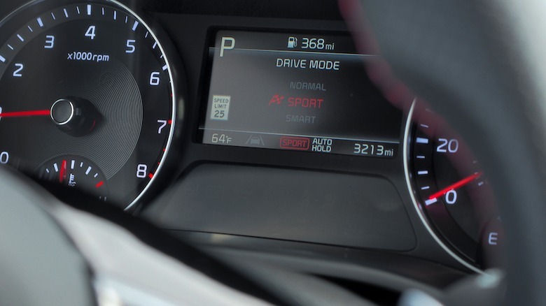 Drive mode display