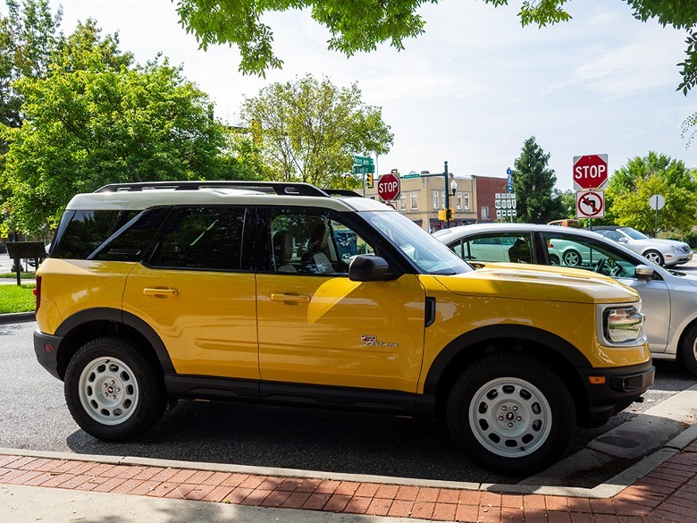 2023 Ford Bronco Sport Heritage Limited Edition parked profile