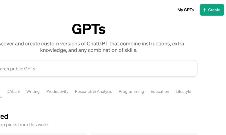 Creating a custom GPT