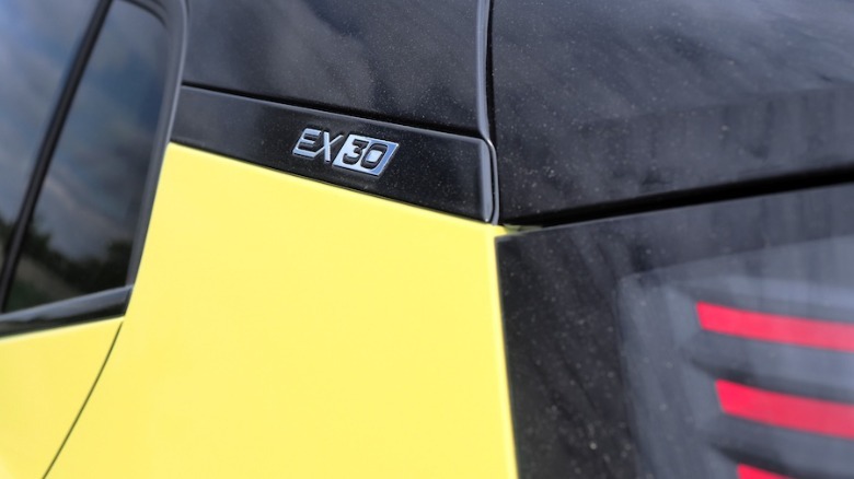EX30 rear pillar badge