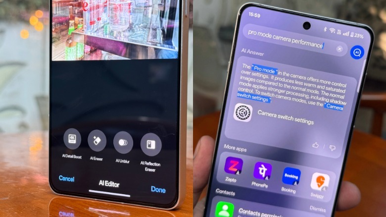 AI features on OnePlus 13R.