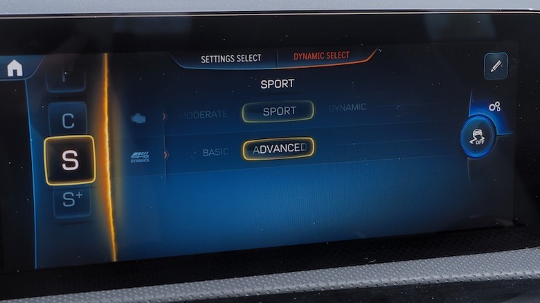 Sport mode settings