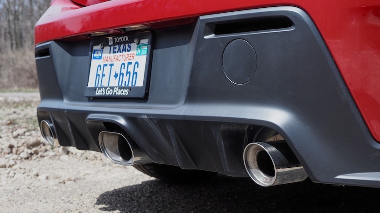 GR Corolla exhausts