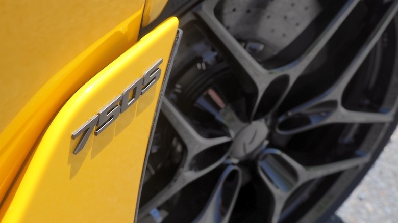 750S badge and partial front wheel view