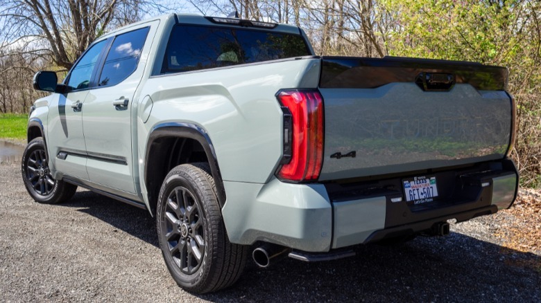 2024 Tundra Platinum rear 3/4