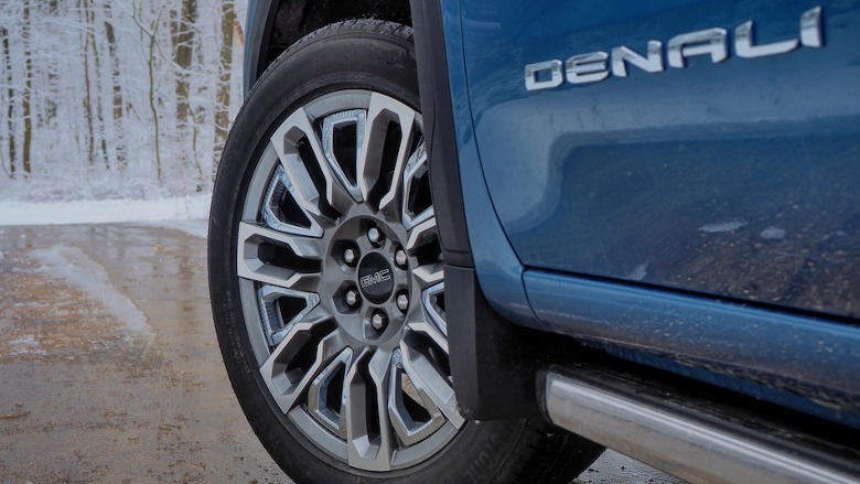 Denali logo and GMC wheel