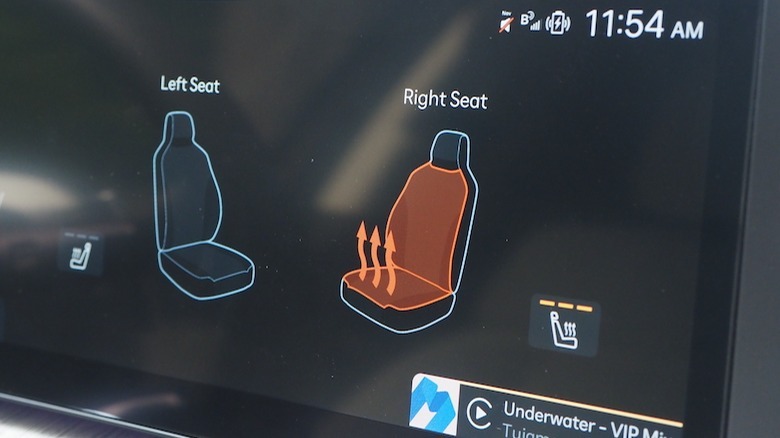 Seat heating controls
