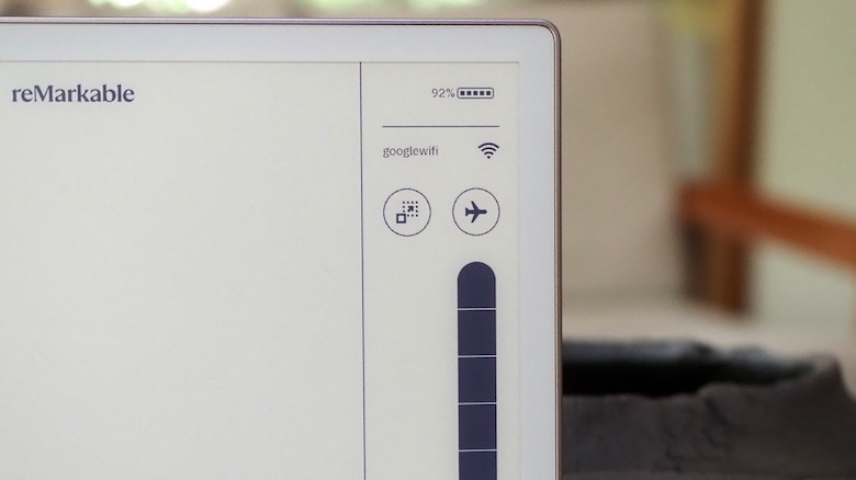 Paper Pro quick settings