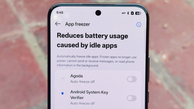 Battery settings on Realme 14 Pro+.