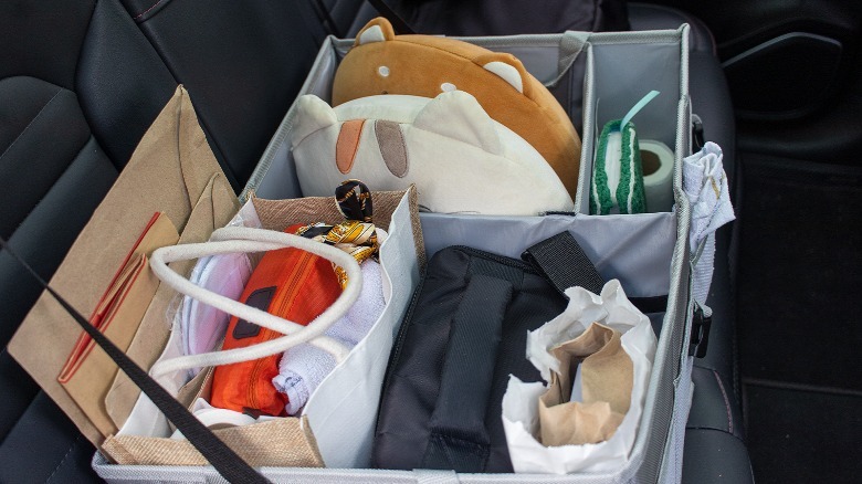 Starling's Car Trunk Organizer on back seat