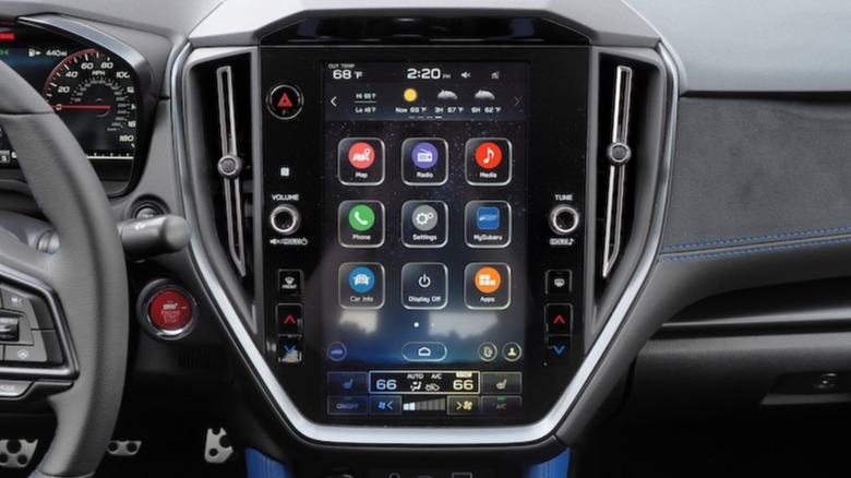 Infotainment touchscreen