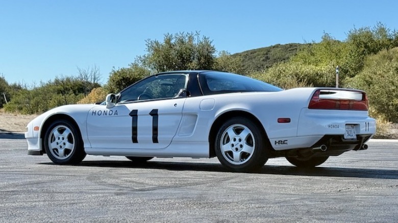 1991 Acura NSX parked in the mountains