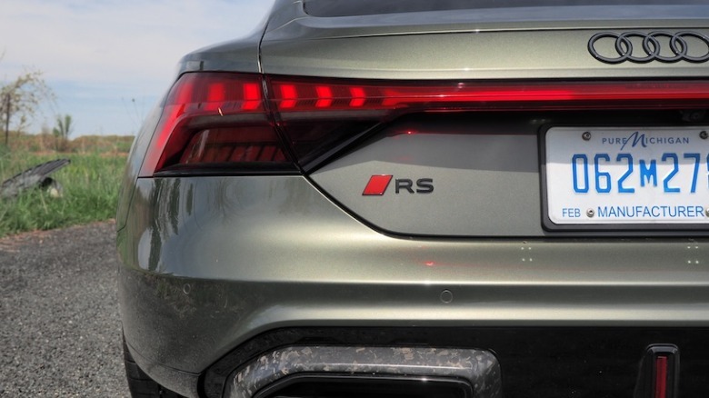RS logo on rear with taillight cluster