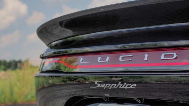 Lucid Sapphire badging