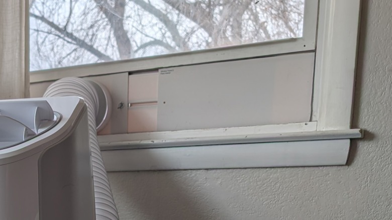 Window connected AC tube.